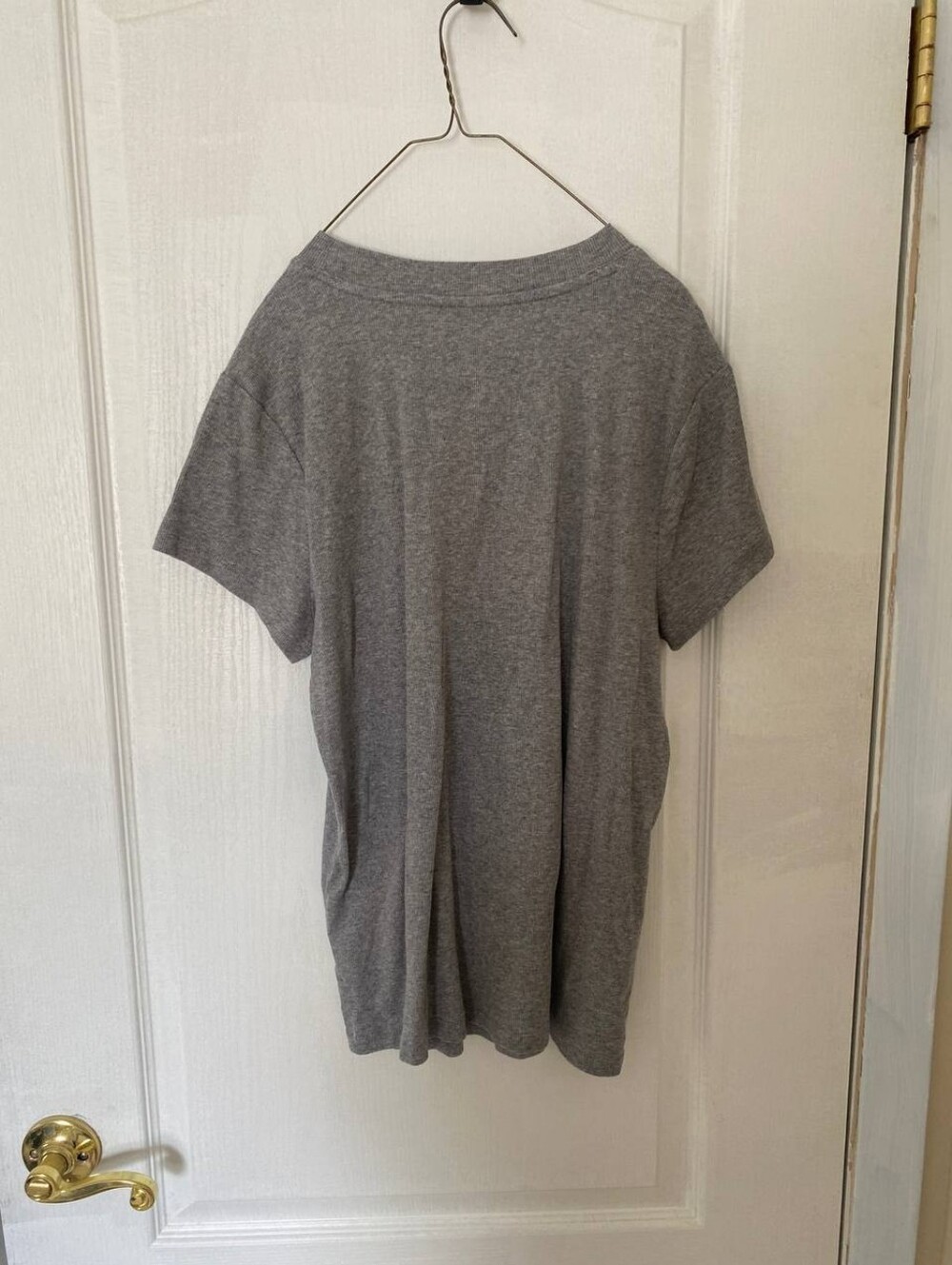 Target A New Day Gray Ribbed Short Sleeve T Shirt Size XL